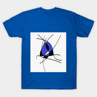 Geometric blue black T-Shirt